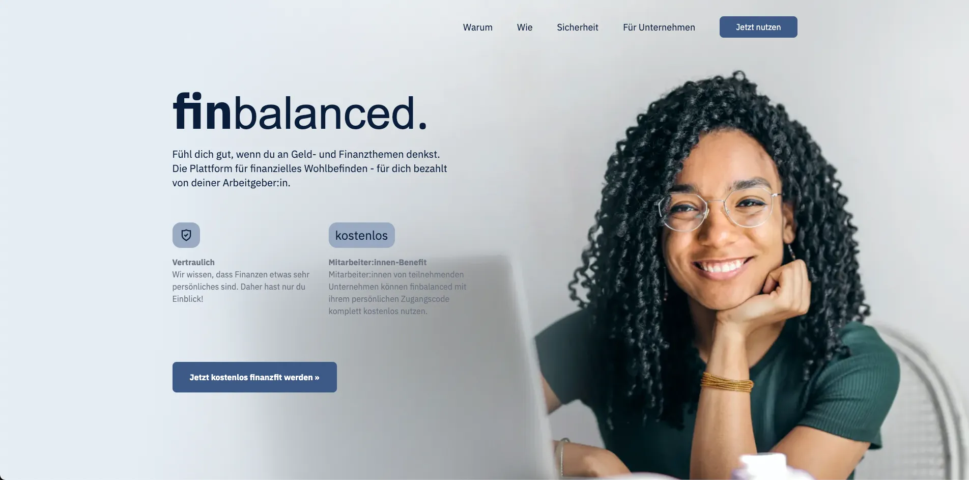 Screenshot of finbalanced