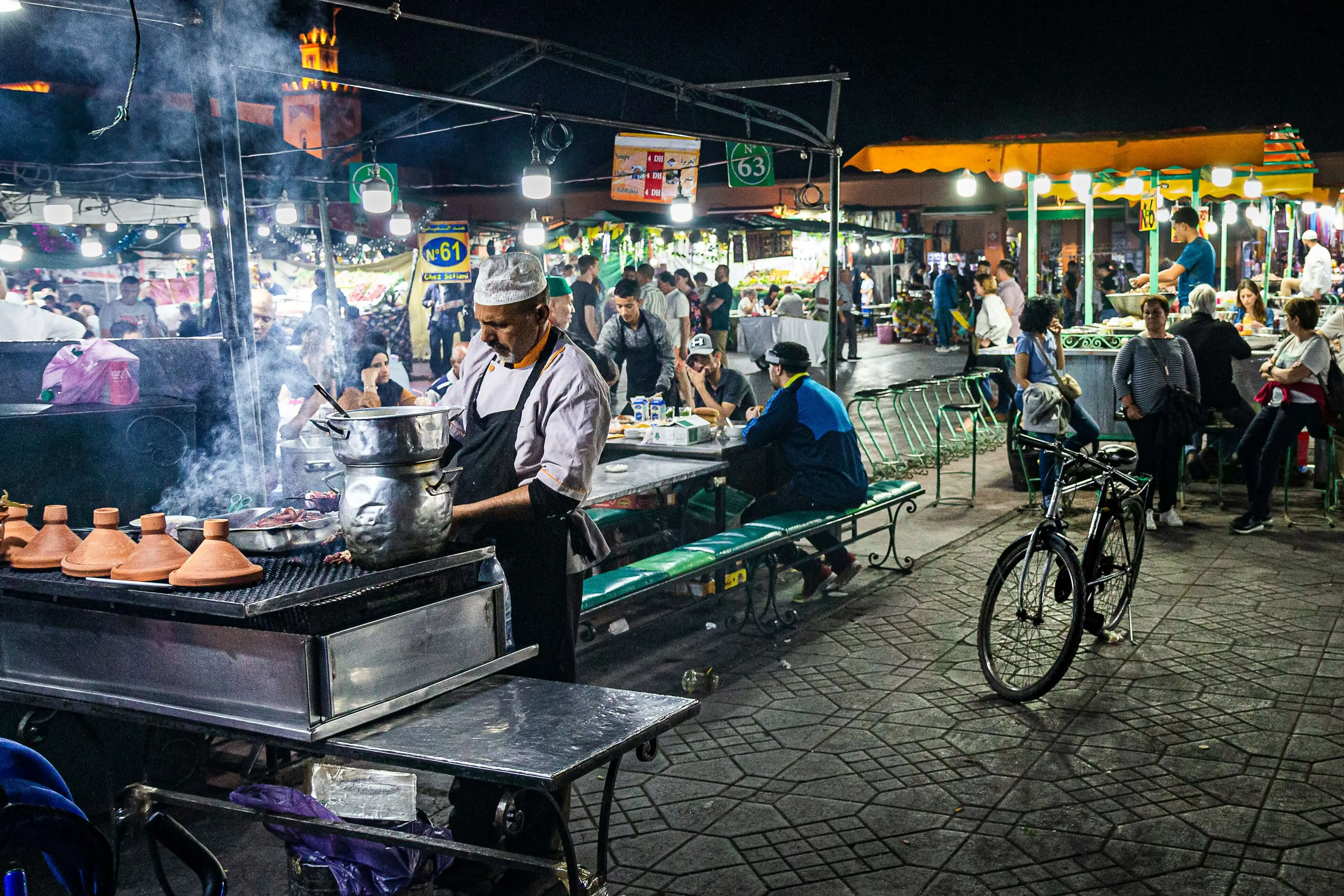 A street vendor in Morocco